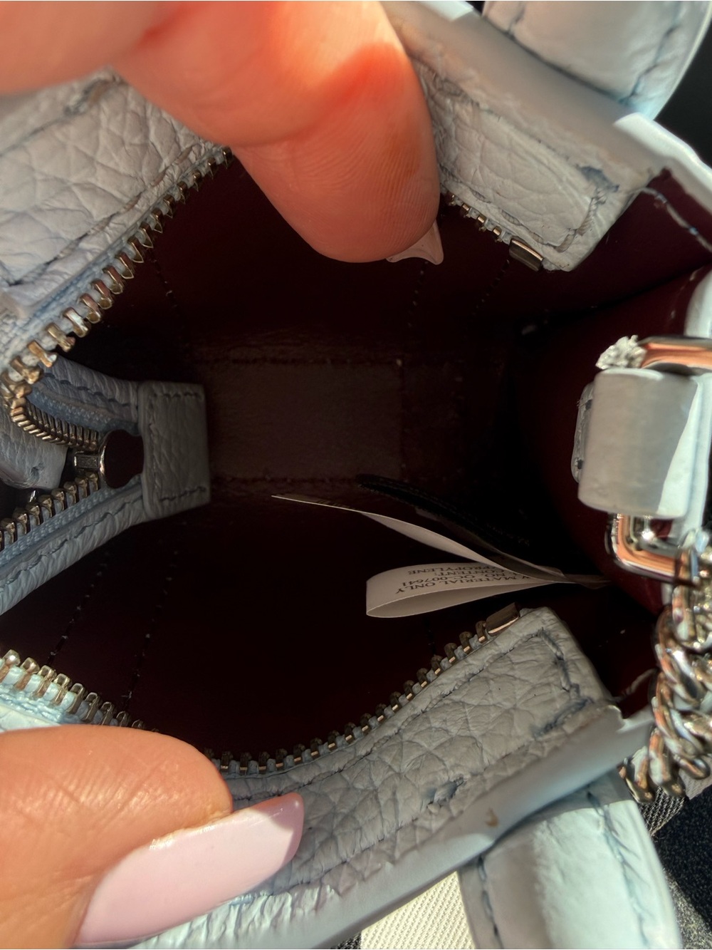 Marc Jacobs the nano tote charm wristlet cloud blue NWT - Picture 7 of 8
